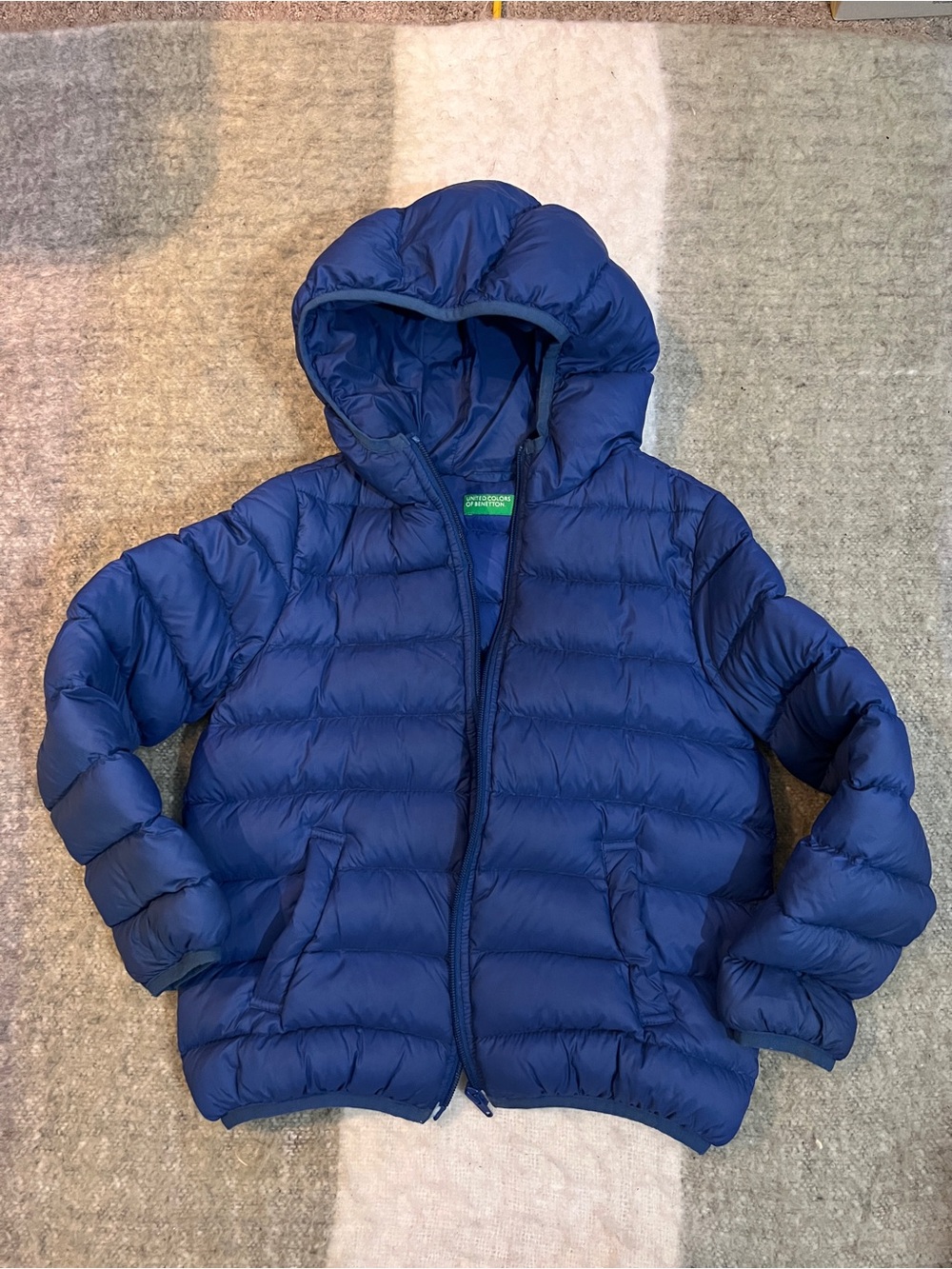 United Colors Of Benetton Boys' Hooded Puffer Jacket - Royal Blue
